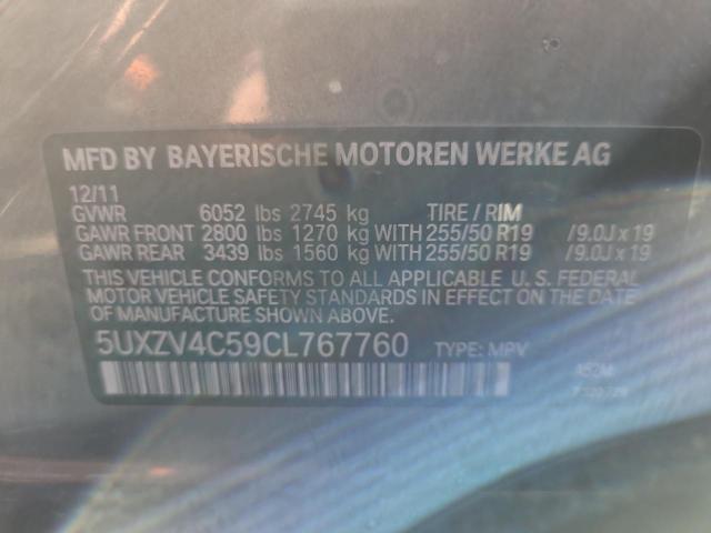 Photo 14 from auction – 2012 BMW X5 XDRIVE3 with VIN 5UXZV4C59CL767760