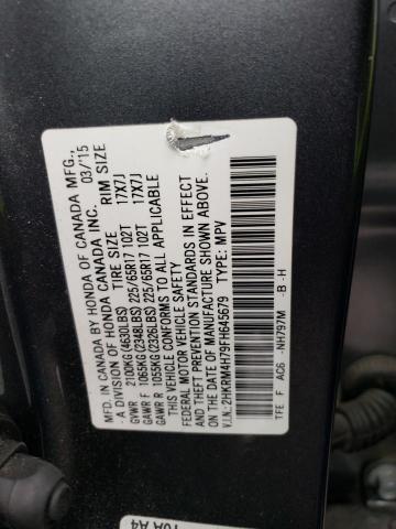 Photo 14 from auction – 2015 HONDA CR-V EXL with VIN 2HKRM4H79FH645679