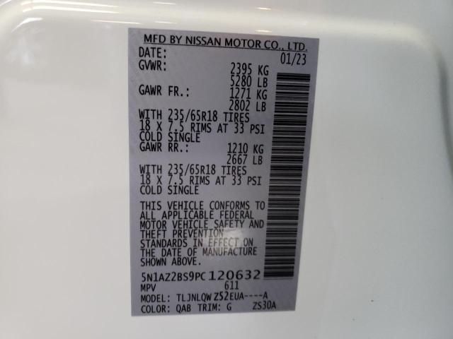 Photo 14 from auction – 2023 NISSAN MURANO SV with VIN 5N1AZ2BS9PC120632