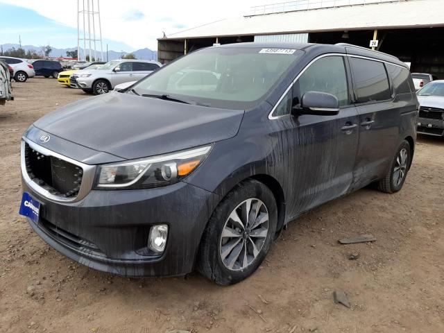 KIA SEDONA EX 2015 with VIN KNDMC5C18F6037300 - Photo from auction