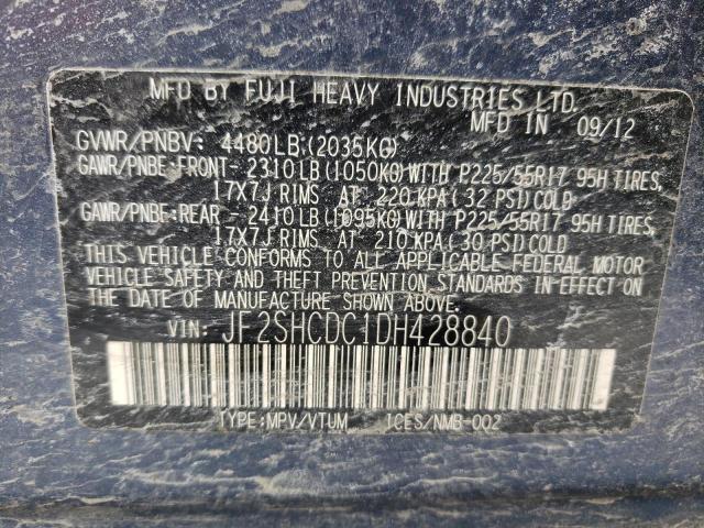 Photo 14 from auction – 2013 SUBARU FORESTER 2 with VIN JF2SHCDC1DH428840