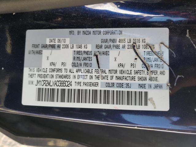 Photo 14 from auction – 2010 MAZDA 5 with VIN JM1CR2WLXA0386024