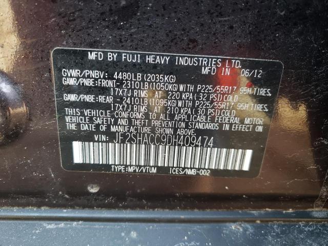 Photo 14 from auction – 2013 SUBARU FORESTER 2 with VIN JF2SHACC9DH409474