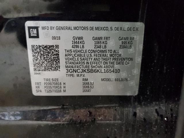 Photo 14 from auction – 2019 CHEVROLET TRAX LS with VIN 3GNCJKSB6KL165410