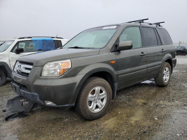 HONDA PILOT EX 2006 with VIN 5FNYF28556B037925 - Photo from auction