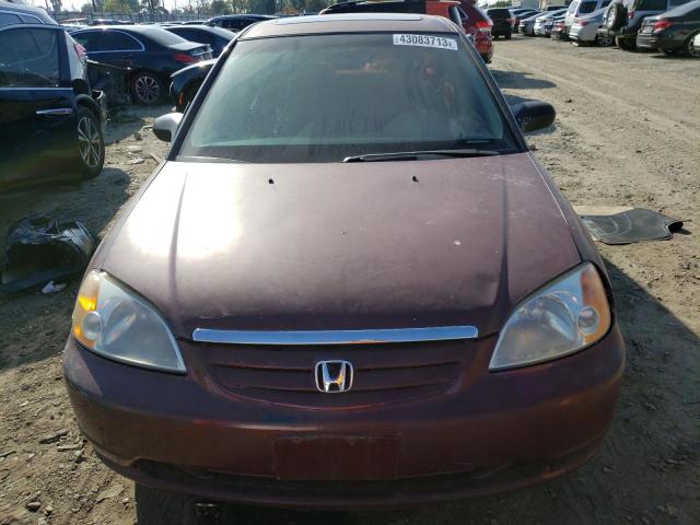 Photo 5 from auction – 2002 HONDA CIVIC EX with VIN JHMES26762S004009