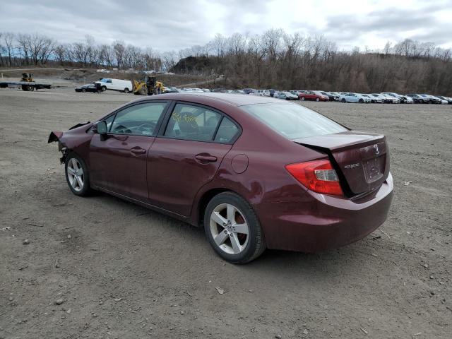 Фото 2 с аукциона – 2012 HONDA CIVIC LX с VIN 19XFB2F50CE330171