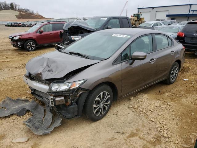 HONDA CIVIC LX 2015 with VIN 19XFB2F59FE021240 - Photo from auction