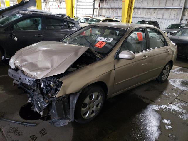 KIA SPECTRA EX 2008 with VIN KNAFE122485509181 - Photo from auction