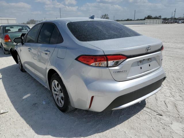 Photo 2 from auction – 2021 TOYOTA COROLLA LE with VIN JTDEPMAE9MJ141071