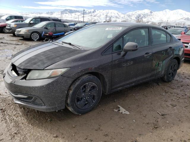 HONDA CIVIC LX 2013 with VIN 19XFB2F51DE017129 - Photo from auction