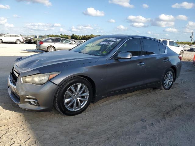 INFINITI Q50 BASE 2014 with VIN JN1BV7AP8EM675368 - Photo from auction