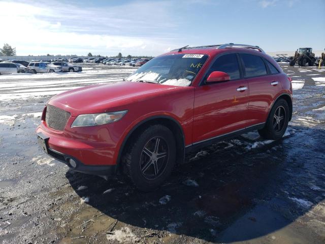 INFINITI FX45 2004 with VIN JNRBS08W44X405075 - Photo from auction