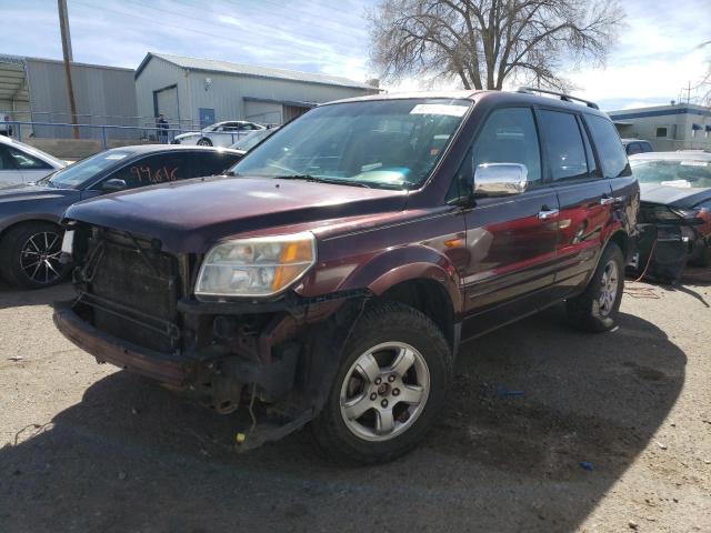 HONDA PILOT EXL 2007 with VIN 2HKYF18577H515159 - Photo from auction