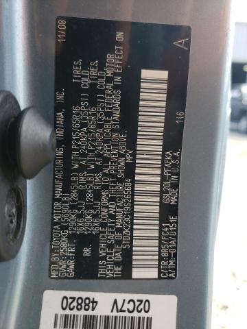 Photo 14 from auction – 2009 TOYOTA SIENNA with VIN 5TDZK23C19S265684