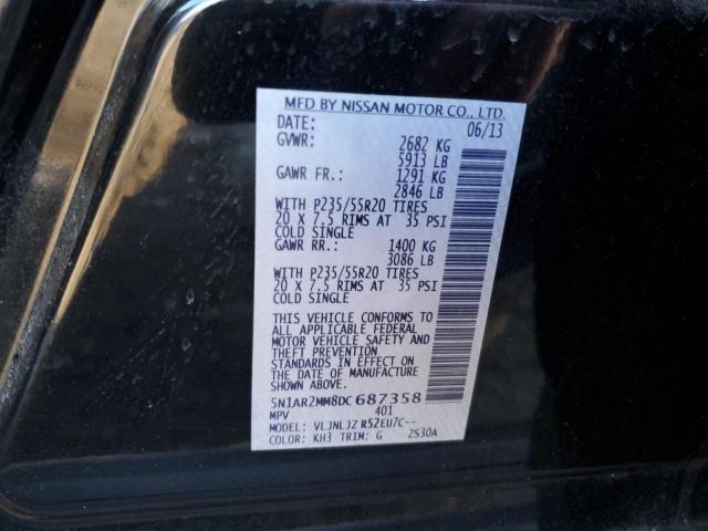 Photo 14 from auction – 2013 NISSAN PATHFINDER with VIN 5N1AR2MM8DC687358