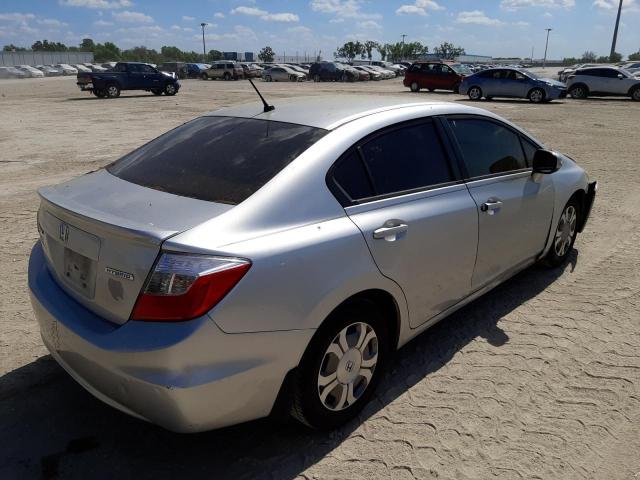 Photo 3 from auction – 2012 HONDA CIVIC HYBR with VIN JHMFB4F2XCS008747