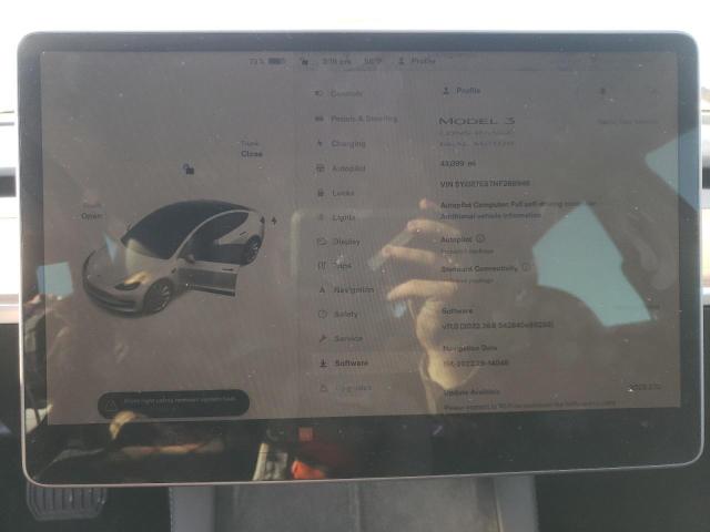 Photo 9 from auction – 2022 TESLA MODEL 3 with VIN 5YJ3E1EB7NF288946