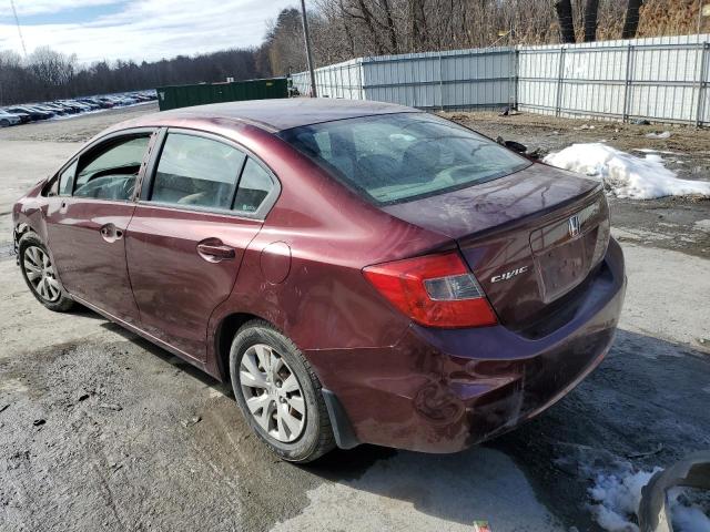 Photo 2 from auction – 2012 HONDA CIVIC LX with VIN 2HGFB2F5XCH573699