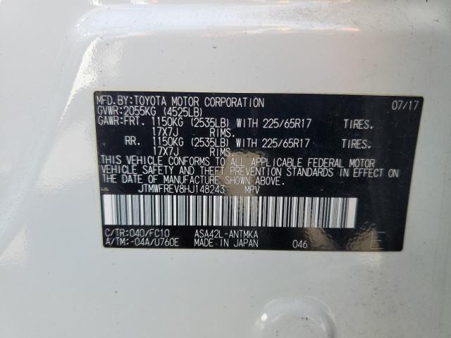 Photo 14 from auction – 2017 TOYOTA RAV4 XLE with VIN JTMWFREV8HJ148243