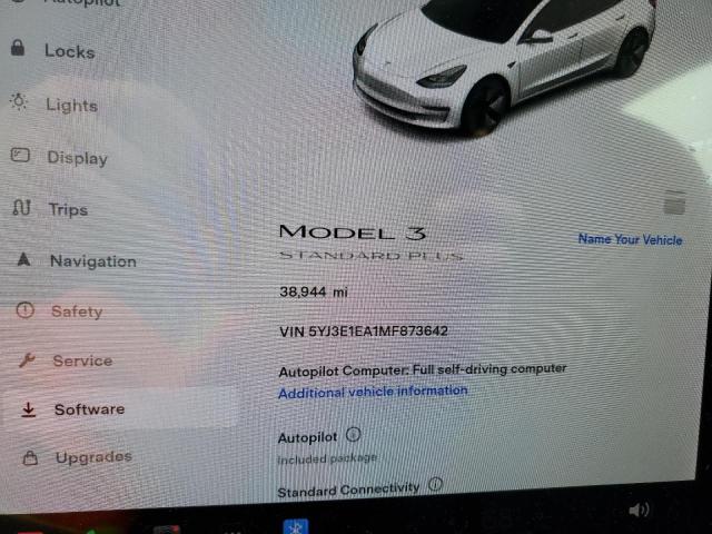 Photo 9 from auction – 2021 TESLA MODEL 3 with VIN 5YJ3E1EA1MF873642