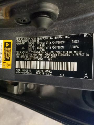 Photo 14 from auction – 2016 TOYOTA HIGHLANDER with VIN 5TDJKRFH3GS252249