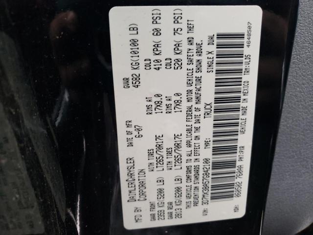Photo 10 from auction – 2007 DODGE RAM 3500 S with VIN 3D7MX38A57G842100
