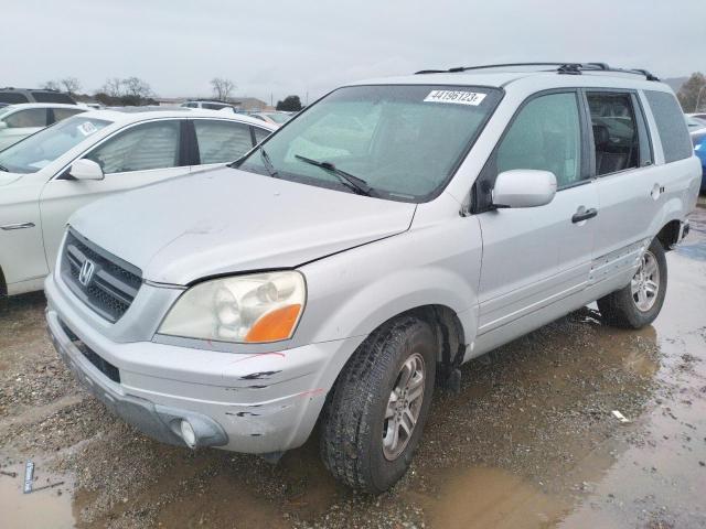 HONDA PILOT EXL 2005 with VIN 2HKYF18755H553603 - Photo from auction
