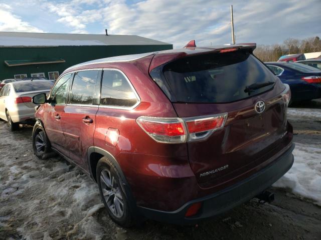 Photo 2 from auction – 2015 TOYOTA HIGHLANDER with VIN 5TDJKRFH5FS077484