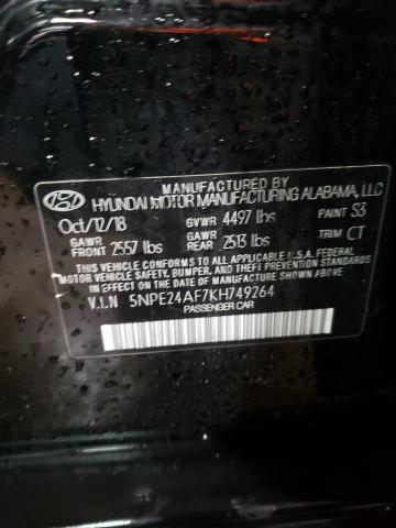 Photo 14 from auction – 2019 HYUNDAI SONATA SE with VIN 5NPE24AF7KH749264
