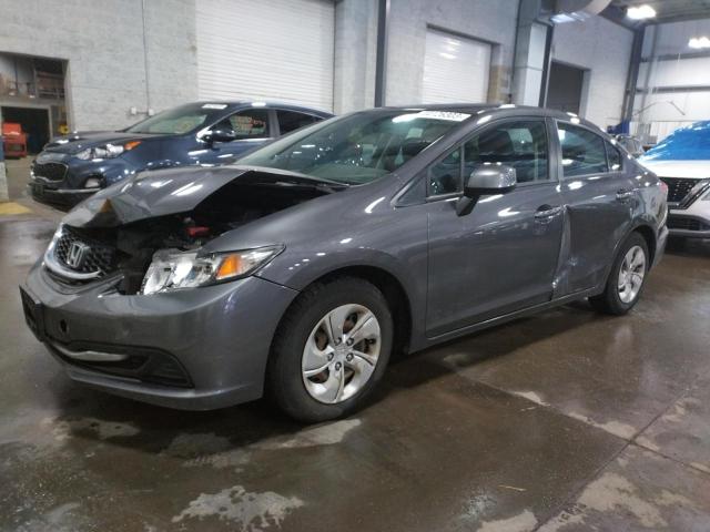 Photo 1 from auction – 2013 HONDA CIVIC LX with VIN 2HGFB2F50DH589184