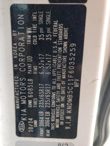 Photo 14 from auction – 2015 KIA SEDONA LX with VIN KNDMB5C11F6035259
