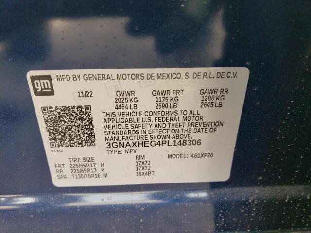 Photo 14 from auction – 2023 CHEVROLET EQUINOX LS with VIN 3GNAXHEG4PL148306