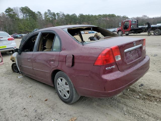 Photo 2 from auction – 2003 HONDA CIVIC LX with VIN 2HGES165X3H514979