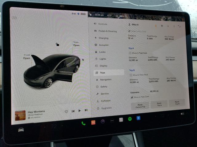 Photo 9 from auction – 2019 TESLA MODEL 3 with VIN 5YJ3E1EA6KF447331