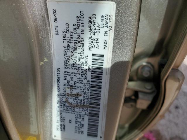 Photo 10 from auction – 2002 LEXUS RX 300 with VIN JTJGF10U620145159