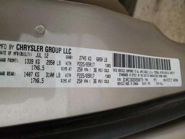 Photo 14 from auction – 2013 CHRYSLER TOWN & COU with VIN 2C4RC1BG9DR508770