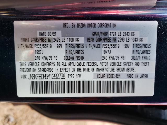 Photo 14 from auction – 2021 MAZDA CX-5 GRAND with VIN JM3KFBDM5M1392738