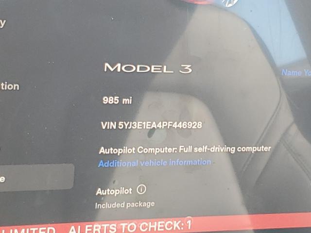 Photo 9 from auction – 2023 TESLA MODEL 3 with VIN 5YJ3E1EA4PF446928