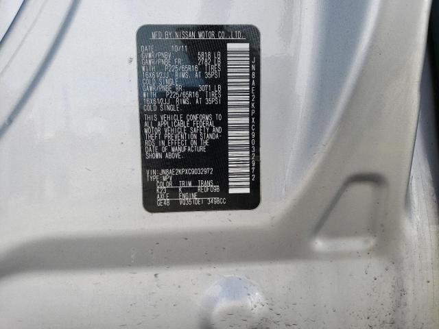 Photo 14 from auction – 2012 NISSAN QUEST S with VIN JN8AE2KPXC9032972