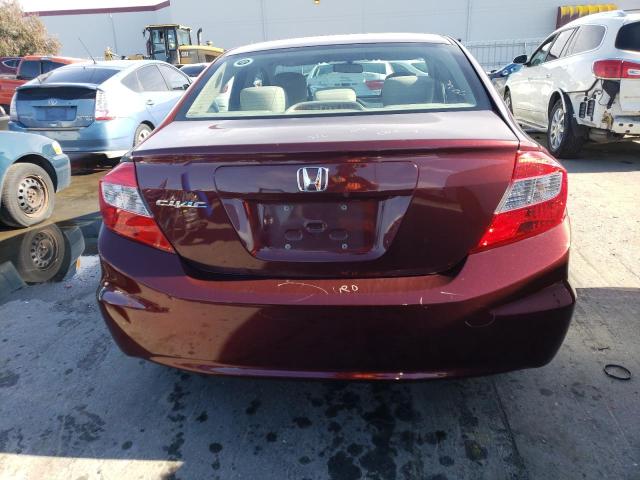 Photo 6 from auction – 2012 HONDA CIVIC LX with VIN 19XFB2F57CE360686