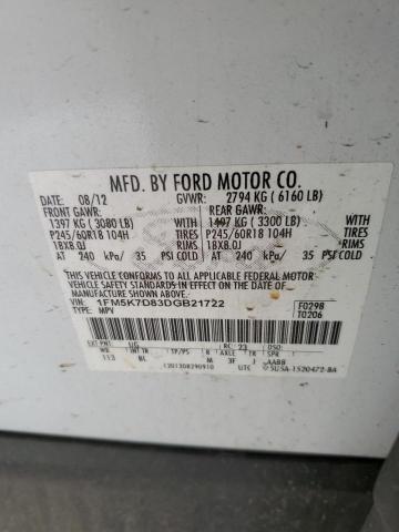 Photo 14 from auction – 2013 FORD EXPLORER X with VIN 1FM5K7D83DGB21722