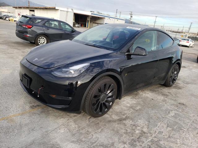 TESLA MODEL Y 2022 with VIN 7SAYGDEFXNF468218 - Photo from auction