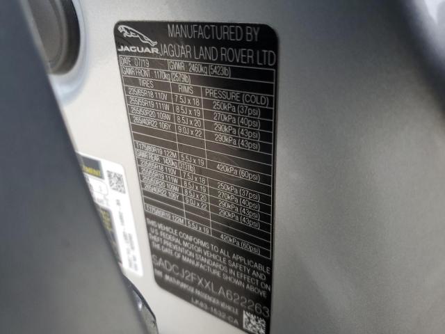 Photo 14 from auction – 2020 JAGUAR F-PACE PRE with VIN SADCJ2FXXLA622263