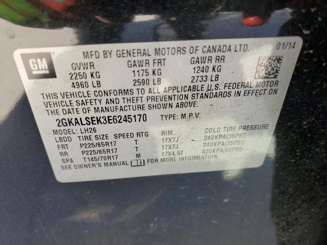 Photo 14 from auction – 2014 GMC TERRAIN SL with VIN 2GKALSEK3E6245170