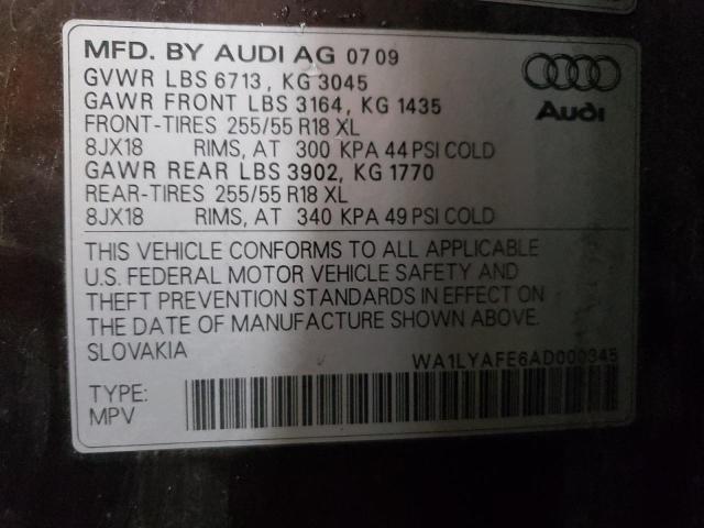 Photo 14 from auction – 2010 AUDI Q7 PREMIUM with VIN WA1LYAFE6AD000345