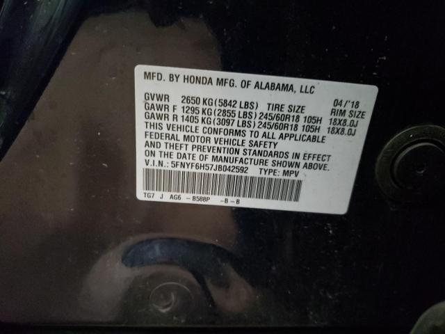 Photo 14 from auction – 2018 HONDA PILOT EXL with VIN 5FNYF6H57JB042592