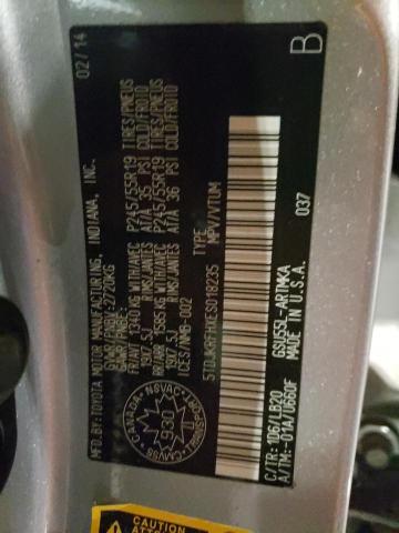 Photo 14 from auction – 2014 TOYOTA HIGHLANDER with VIN 5TDJKRFHXES018235