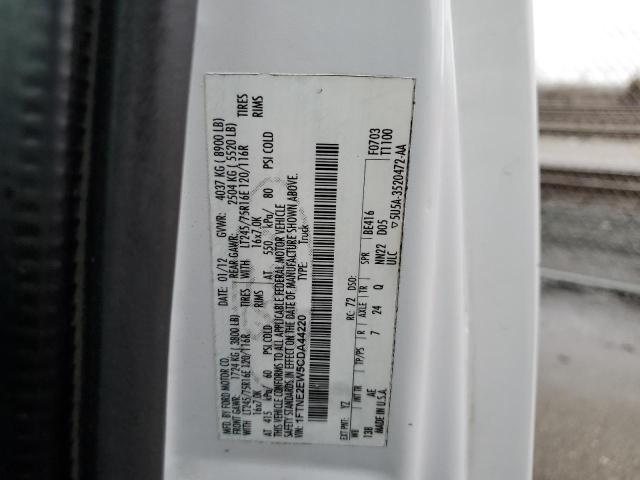 Photo 10 from auction – 2012 FORD ECONOLINE with VIN 1FTNE2EW5CDA44220