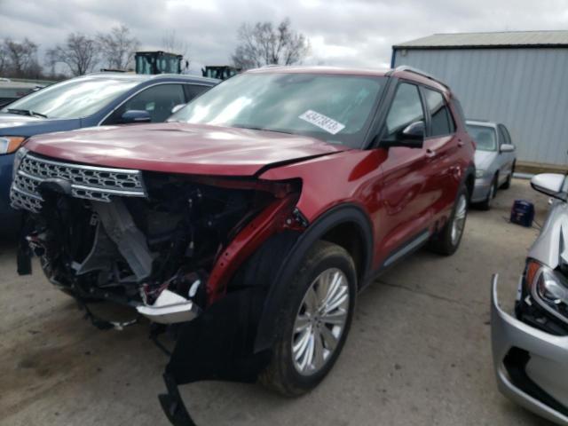 FORD EXPLORER L 2020 with VIN 1FMSK8FHXLGC24544 - Photo from auction
